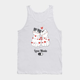 Couple of cats love mode Tank Top